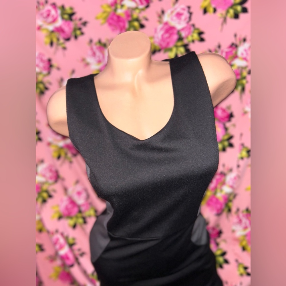 Y2k bebop pencil dress wiggle sheath vintage sexy black gray career work nice